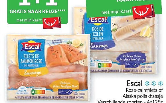 Roze-zalmfilets of Alaska pollakfiletje - 4 x 125 g