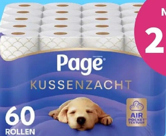 Page Kussenzacht toiletpapier 60 rollen