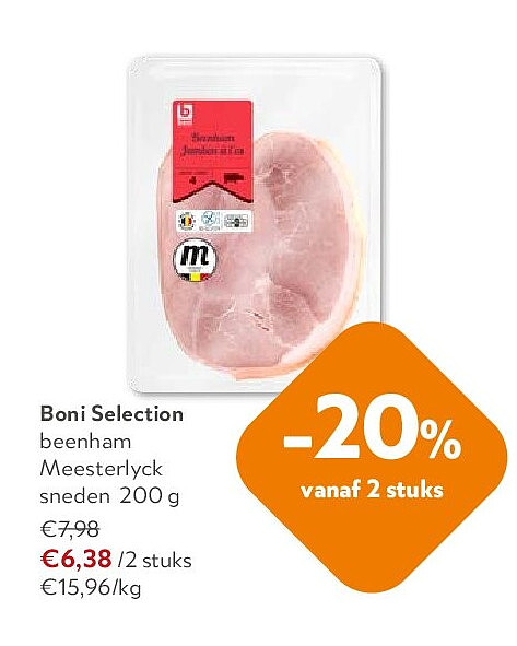 Boni Selection beenham Meesterlyck sneden 200 g
