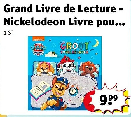 Grand Livre de Lecture - Nickelodeon Livre pou...