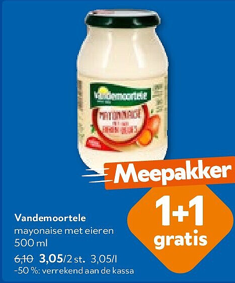 Vandemoortele mayonaise met eieren 500 ml