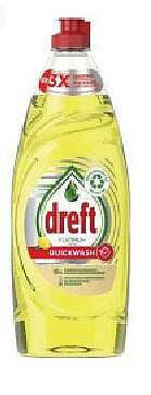 Dreft afwasmiddel platinum quickwash lemon, 625 ml