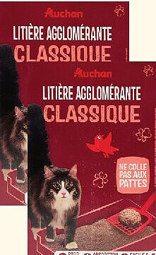 Litière agglomérante classique Auchan
