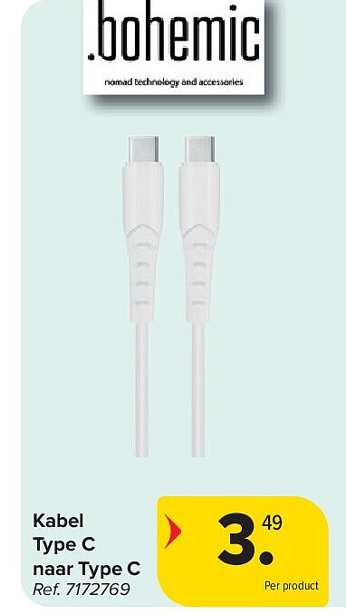 Kabel Type C naar Type C