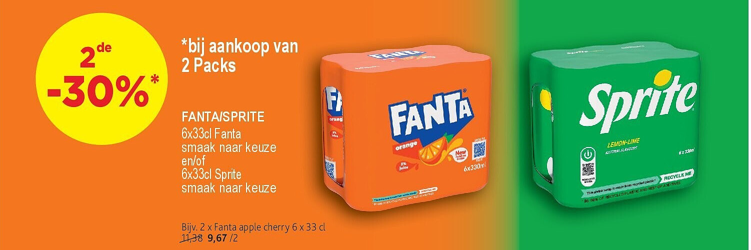 Fanta apple cherry 6 x 33 cl