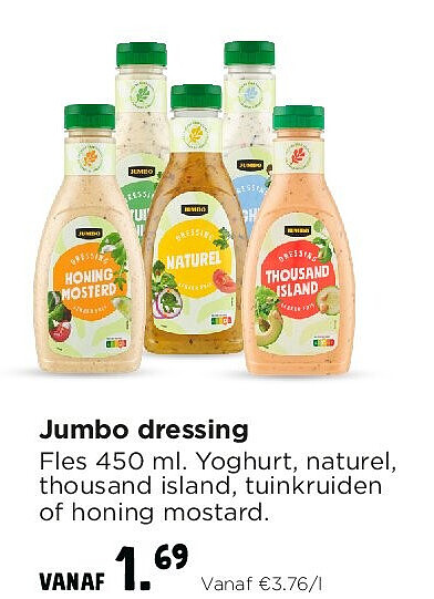 Jumbo dressing