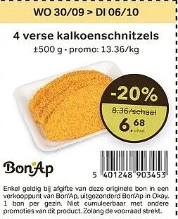 4 verse kalkoenschnitzels