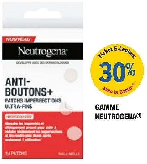 Neutrogena Anti-Boutons+ patches imperfections ultra-fins