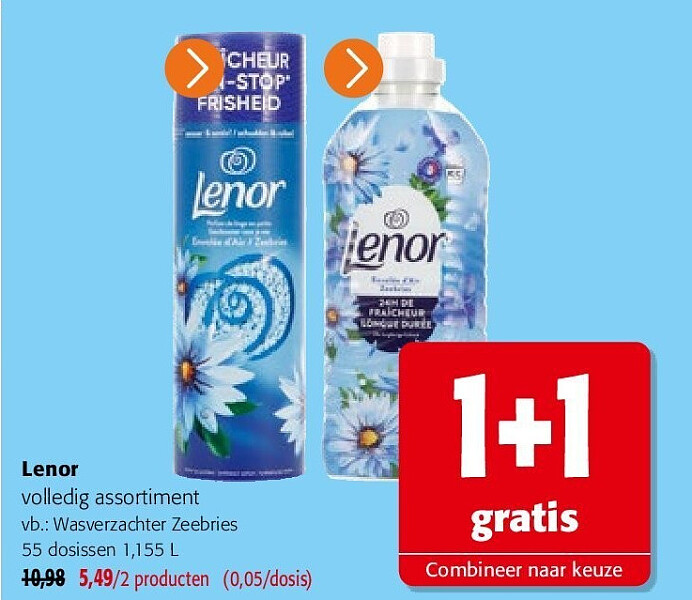 Lenor Wasverzachter Zeebries 55 dosissen 1,155 L