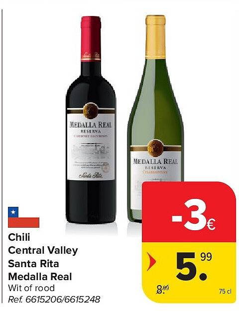 Chili Central Valley Santa Rita Medalla Real