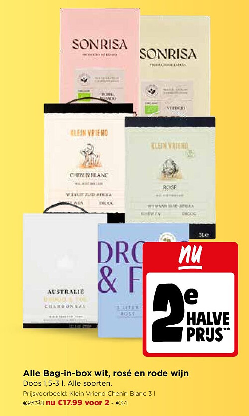 Alle Bag-in-box wit, rosé en rode wijn
