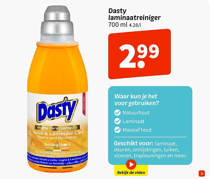 Dasty laminaatreiniger