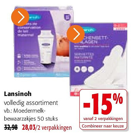 Lansinoh volledig assortiment