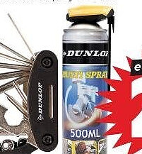 Dunlop fietsgereedschap of multispray