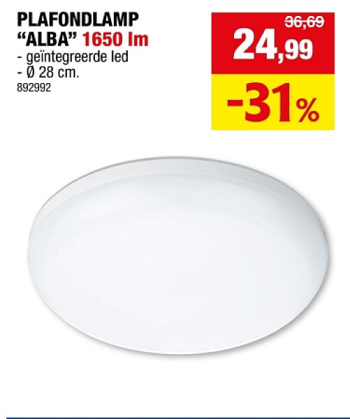 PLAFONDLAMP "ALBA" 1650 Im