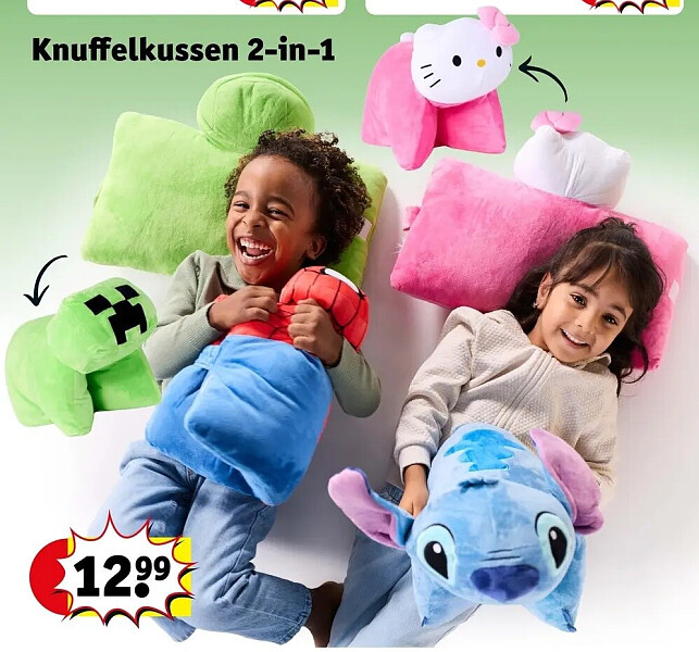 Knuffelkussen 2-in-1