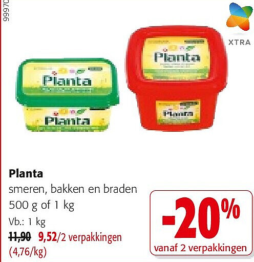 Planta smeren, bakken en braden 500 g