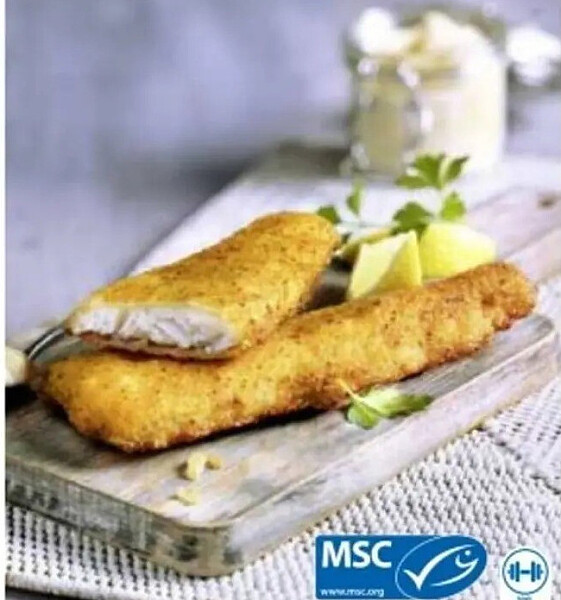 Heekfilets, in fijn deegbeslag