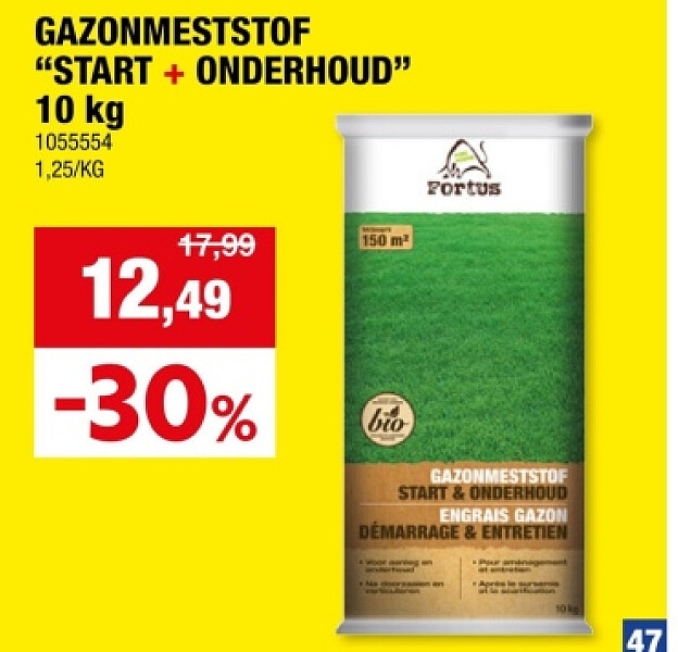 GAZONMESTSTOF "START + ONDERHOUD" 10 kg
