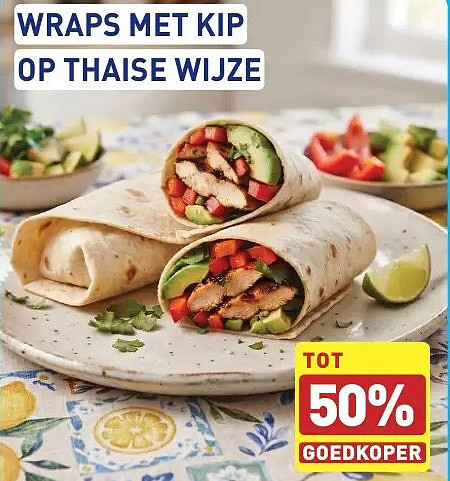 WRAPS MET KIP OP THAISE WIJZE