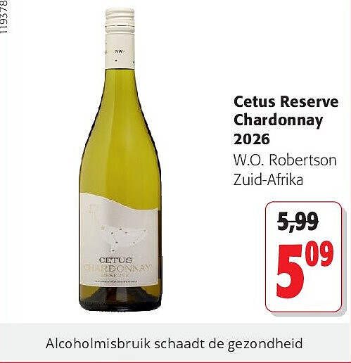Cetus Reserve Chardonnay 2026