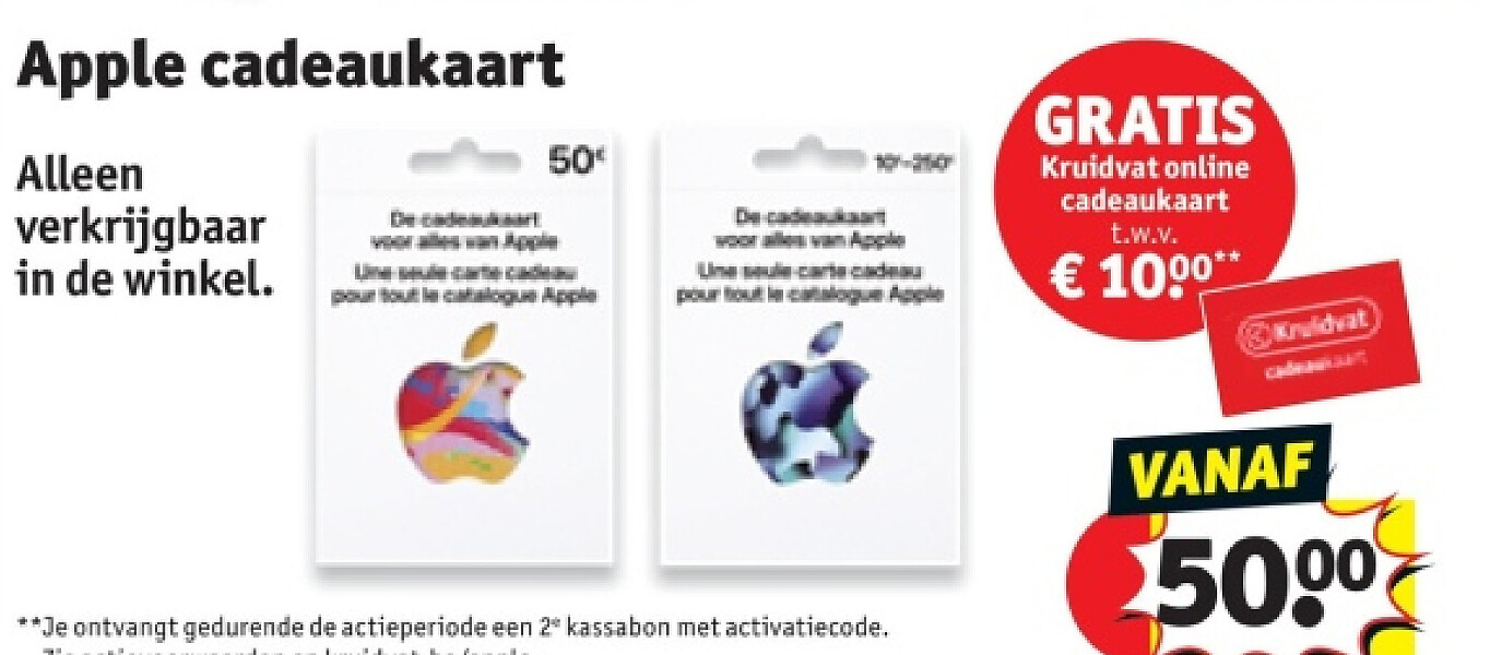 Apple cadeaukaart