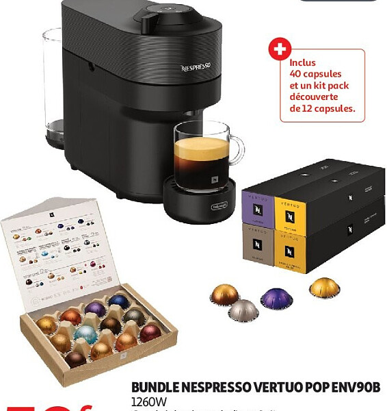 Bundle Nespresso Vertuo Pop ENV90B
