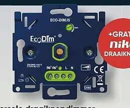 15 universele draaiknopdimmer 2-draads Sokkel