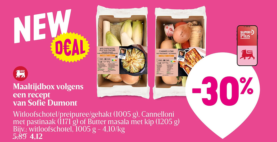 Maaltijdbox volgens een recept van Sofie Dumont