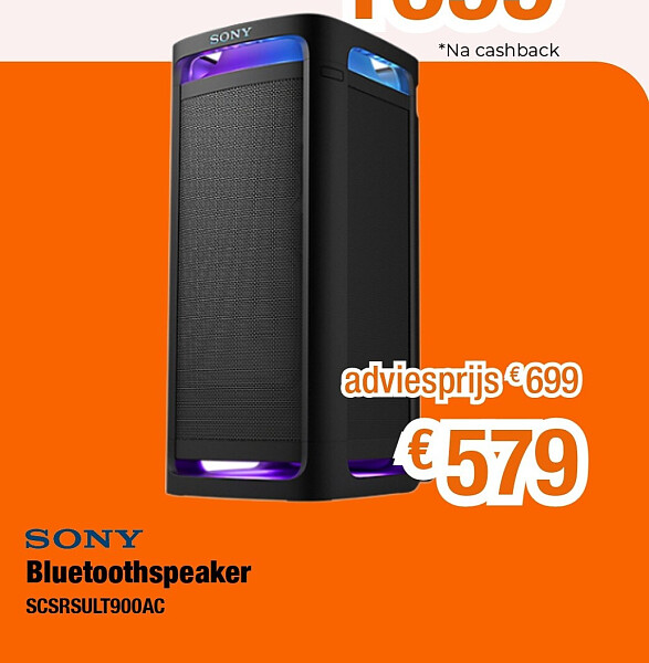 SONY Bluetoothspeaker SCSRSULT900AC