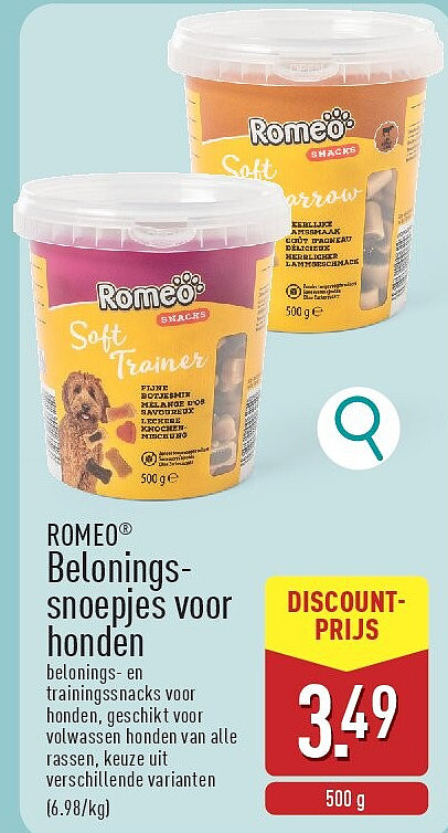 Belonings snoepjes voor honden