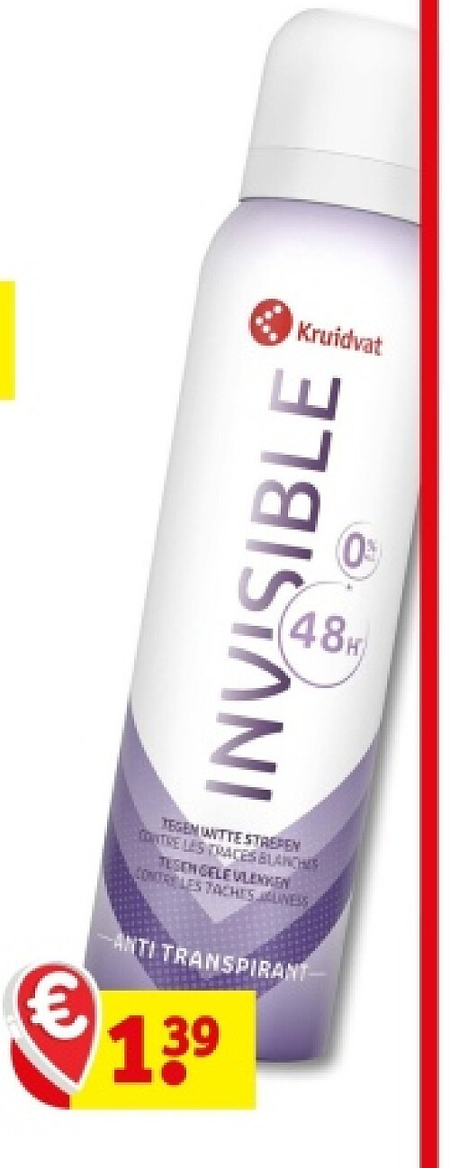 Kruidvat Invisible Deodorant Spray