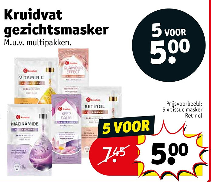 Kruidvat gezichtsmasker
