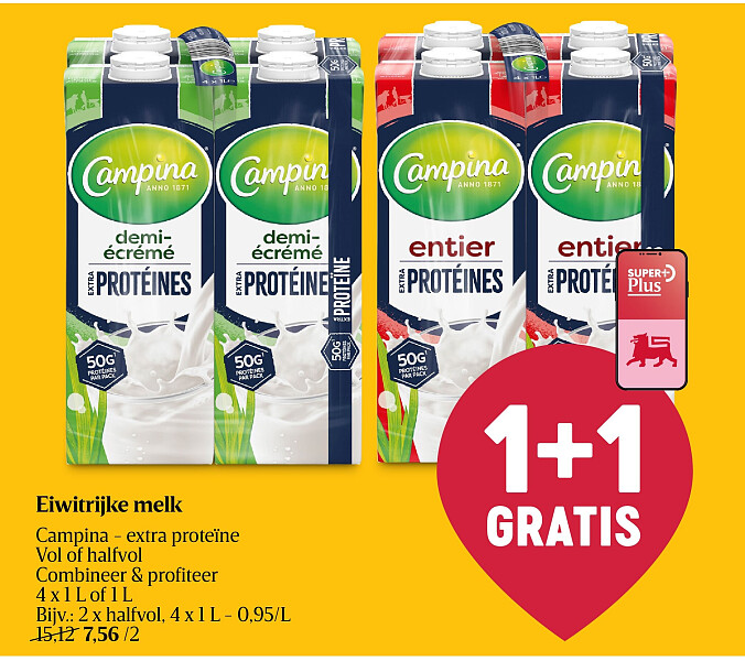 Eiwitrijke melk