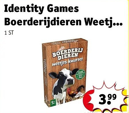 Identity Games Boerderijdieren Weetj...