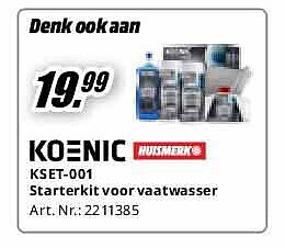 Koenic KSET-001 Starterkit voor vaatwasser