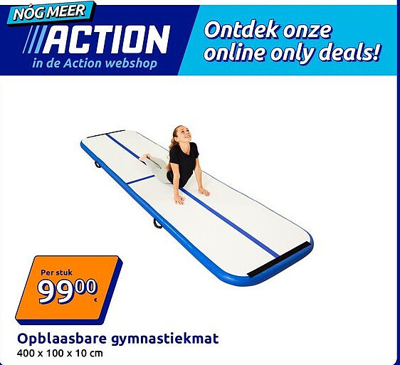 Opblaasbare gymnastiekmat