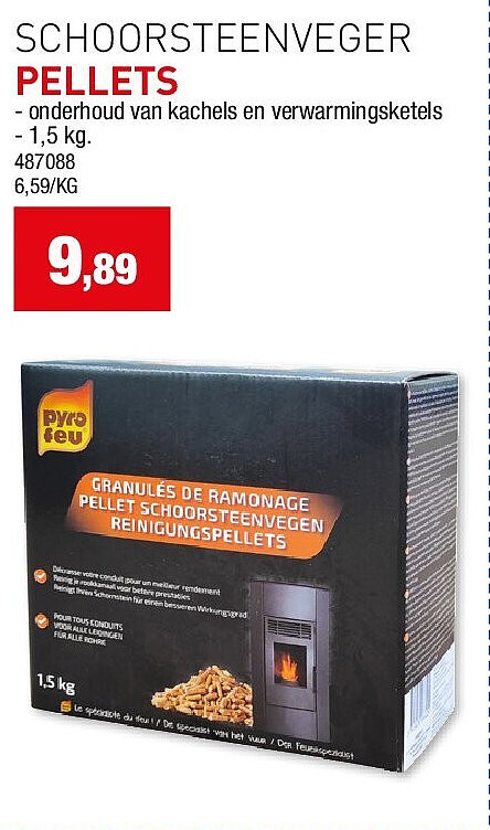 SCHOORSTEENVEGER PELLETS