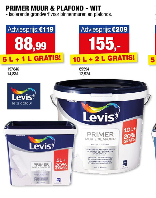 PRIMER MUUR & PLAFOND - WIT