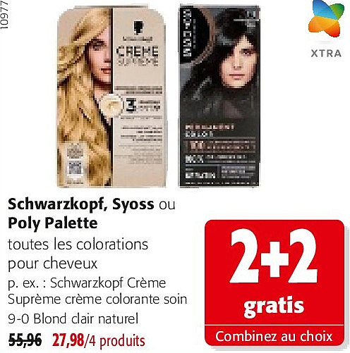 Schwarzkopf, Syoss ou Poly Palette