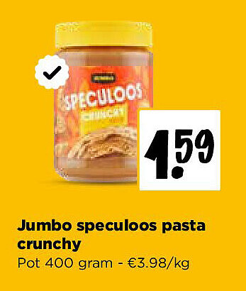 Jumbo speculoos pasta crunchy