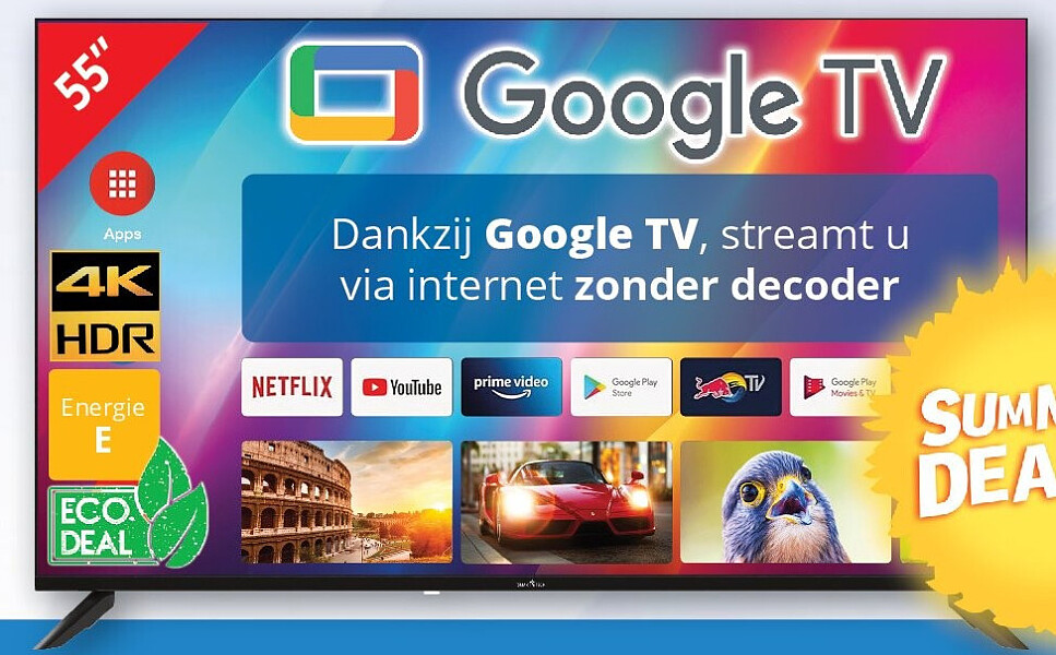SMART GOOGLE ULTRA HD TV 55’’/139 cm LE-55VA1