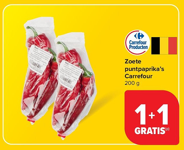 Zoete puntpaprika’s Carrefour