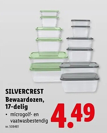 SILVERCREST Bewaardozen, 17-delig