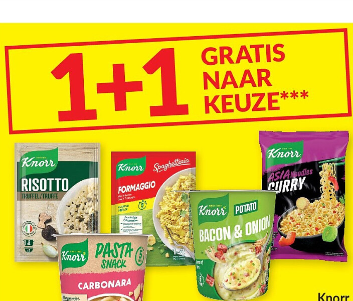 Knorr Noedels, pasta, risotto of Potato