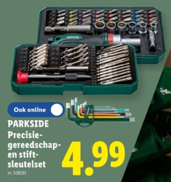 Precisiegereedschapen stiftsleutelset