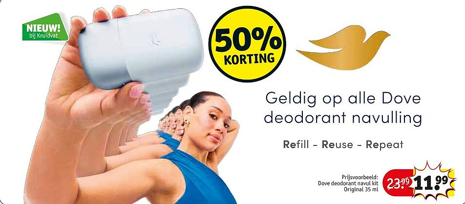 Dove deodorant navul kit Original 35 ml