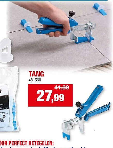 TEGEL NIVELLEER SYSTEEM “KLS” TANG