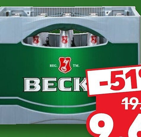 Beck's Pils oder Gold, Kasten