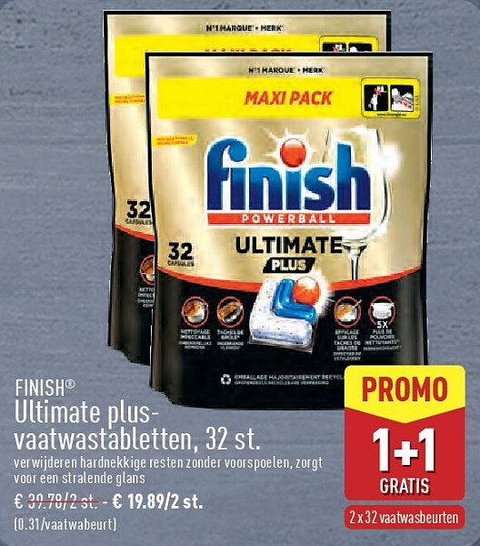 Ultimate plusvaatwastabletten, 32st.